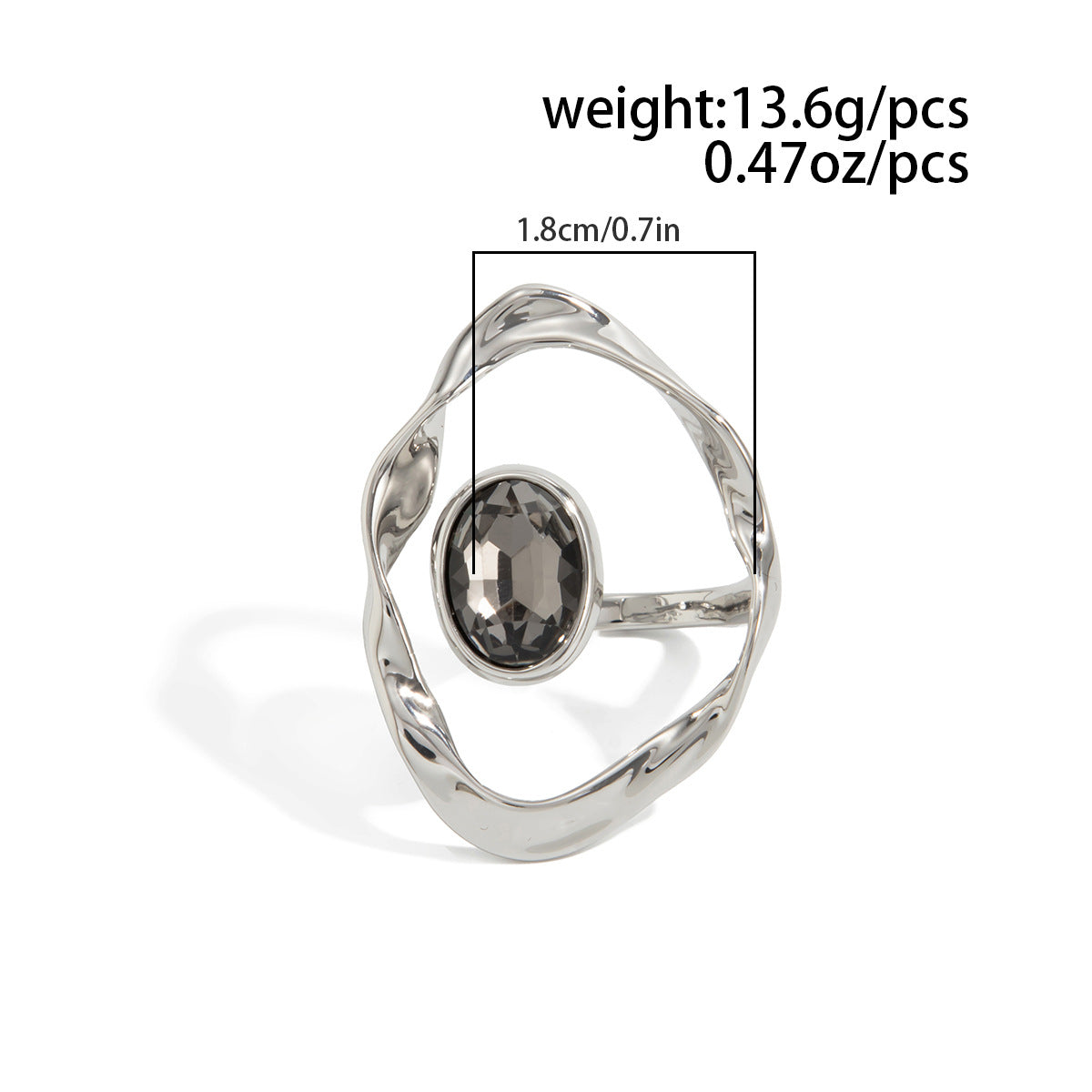 Black Acrylic Ring Planderful Vienna Verve For Minimalist Women Geometric Square Statement Jewelry
