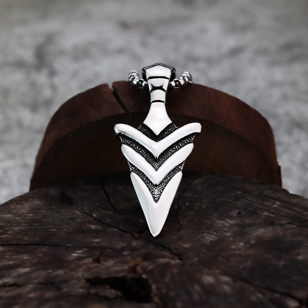 Cross-Border Viking Spear Arrow Pendant Jewelry for Men