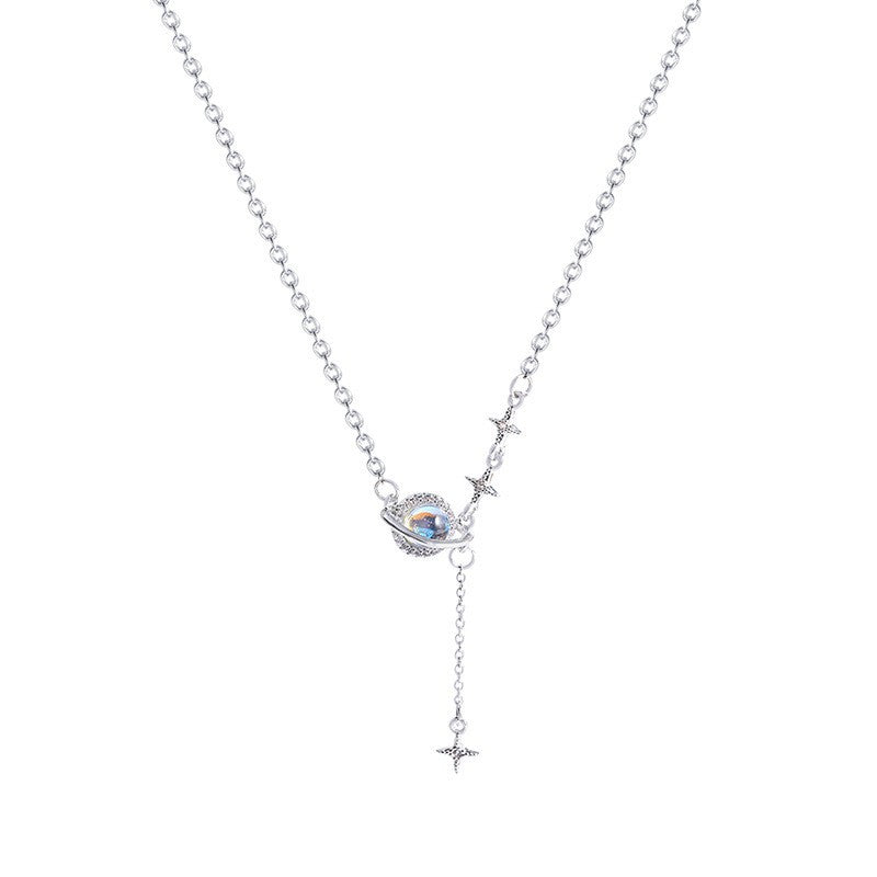 S925 Sterling Silver Planet Necklace