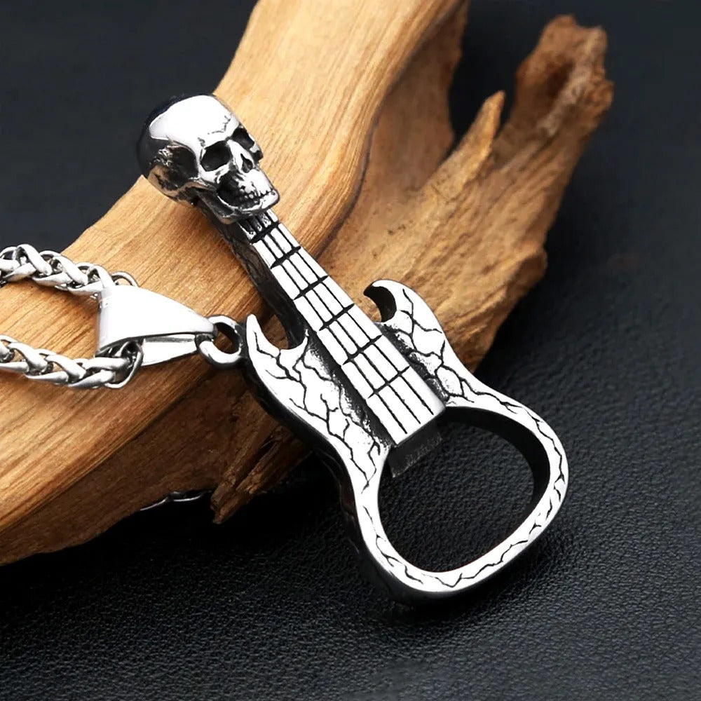 Skull Viking Stainless Steel Men's Pendant Necklace