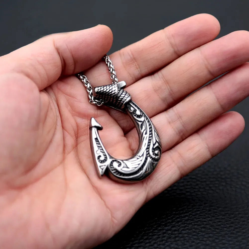 Punk Viking Anchor Stainless Steel Men's Pendant Necklace