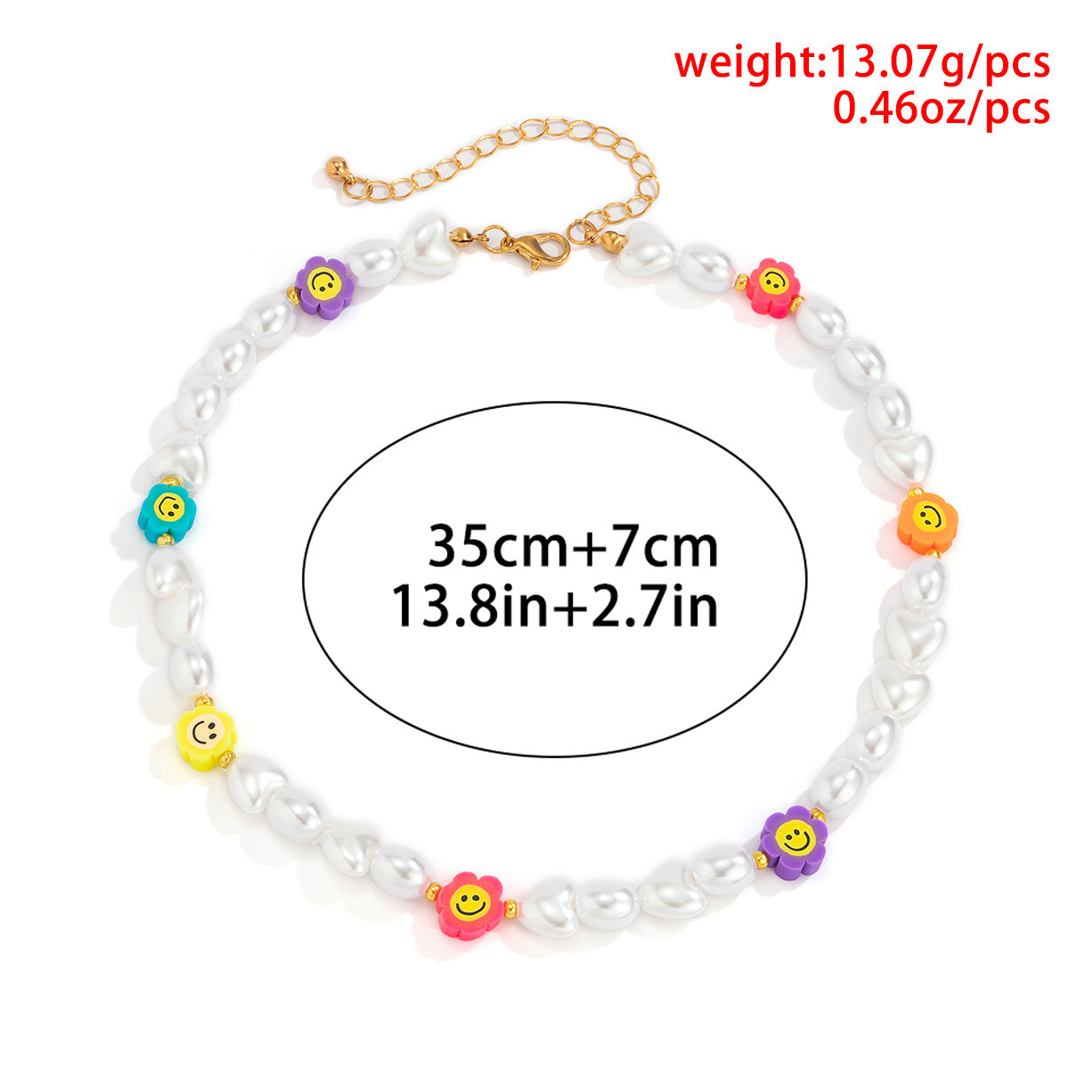 Planderful Vienna Verve Elegant Statement Necklace For Women Floral Imitation Pearl Ethnic Geometric Design