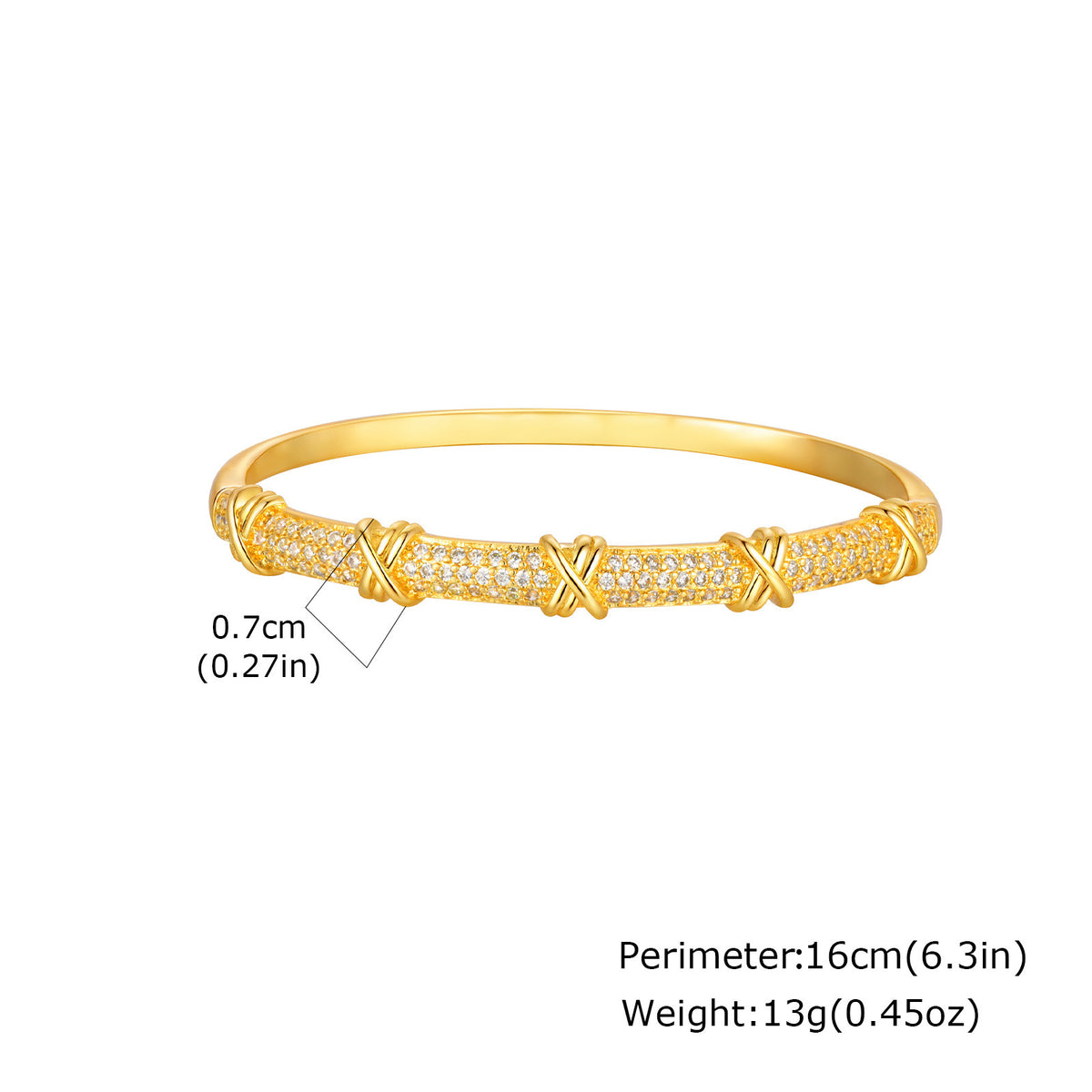 Zircon Copper Bracelet
