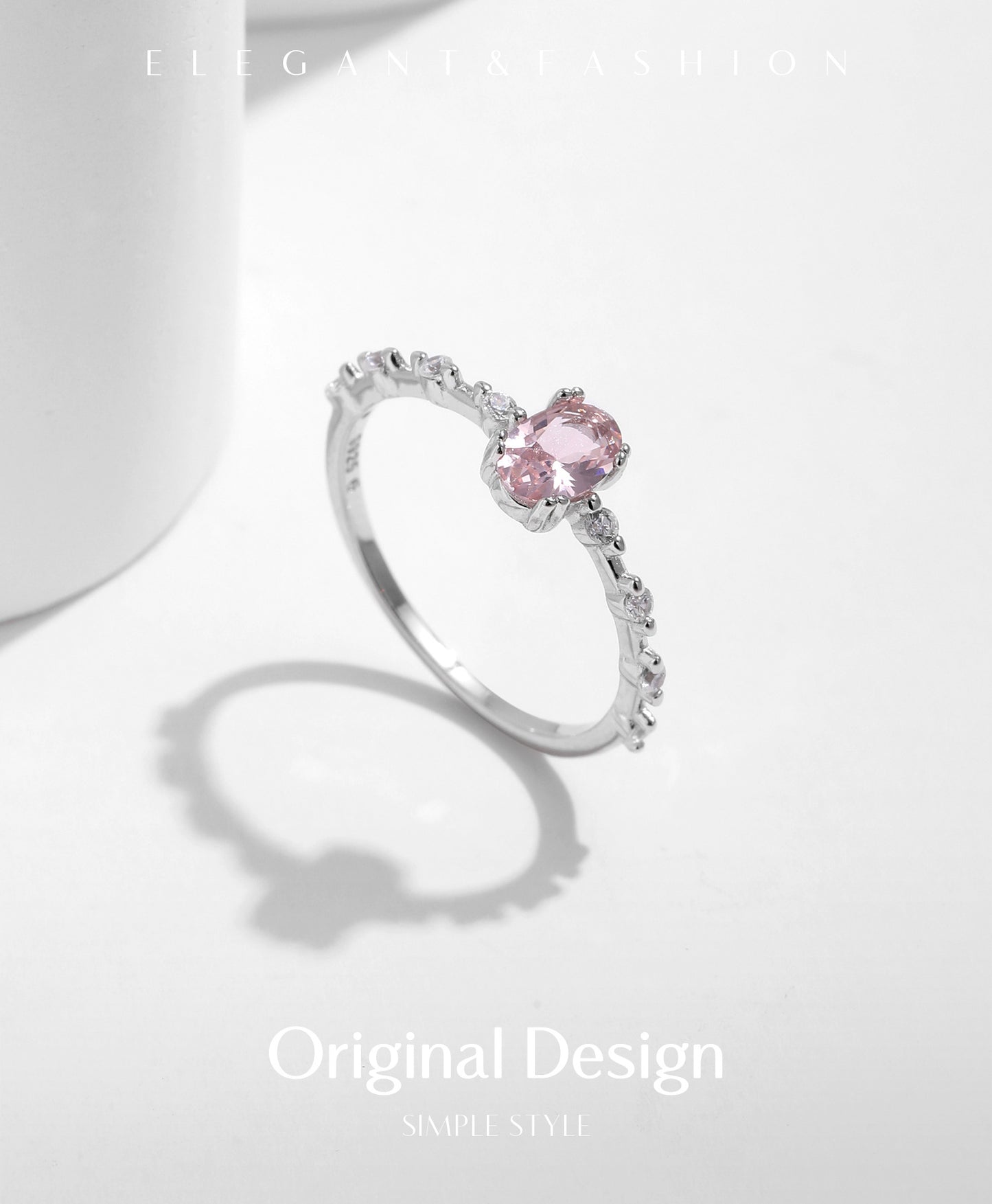 Planderful Gala Fireworks Ring – Exquisite Pink Crystal and Zircon Design