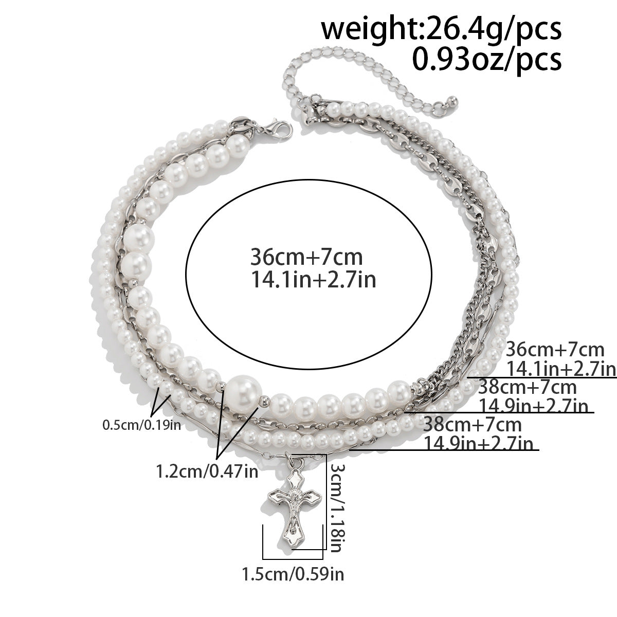 Rivet & Pearl-Style Layered Choker