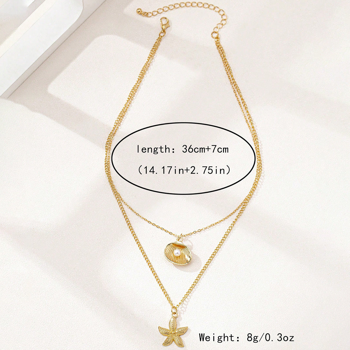 Planderful Vienna Verve Necklace – Fashionable Double-Layer Marine Creature Design