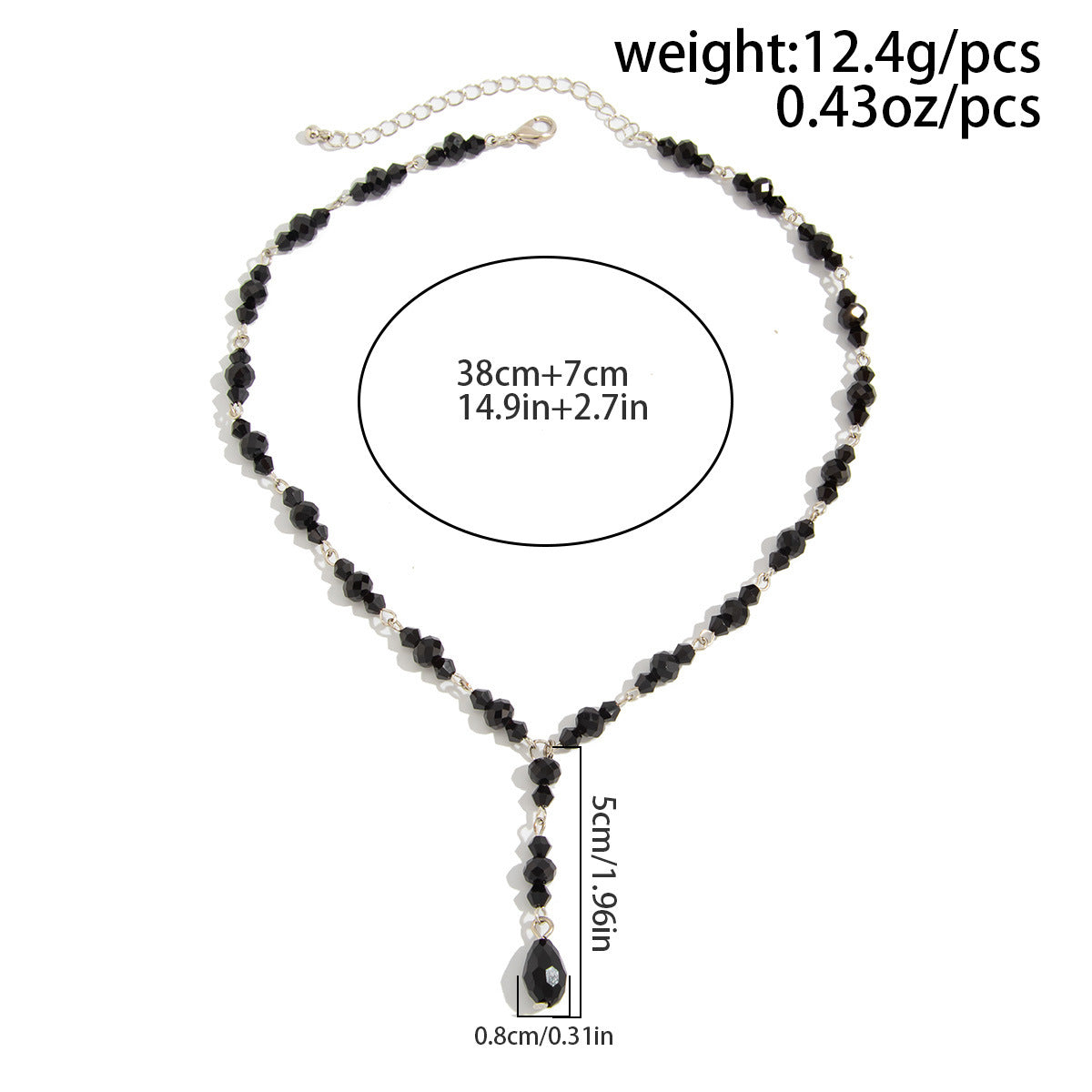 Gothic Blood-Drip Y-Shaped Necklace