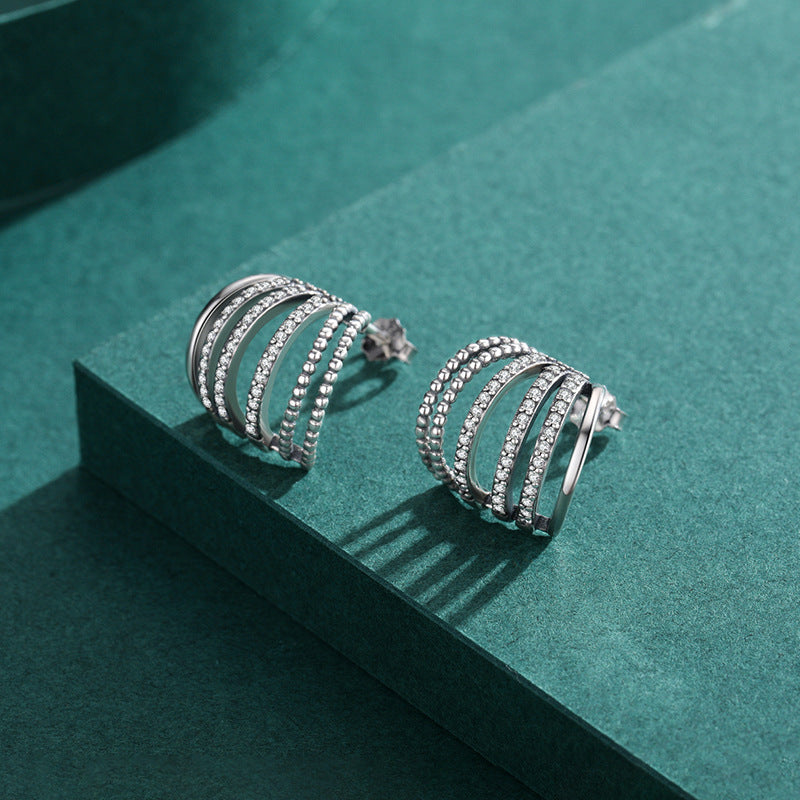 Stylish Sterling Silver Earrings from Planderful Collection