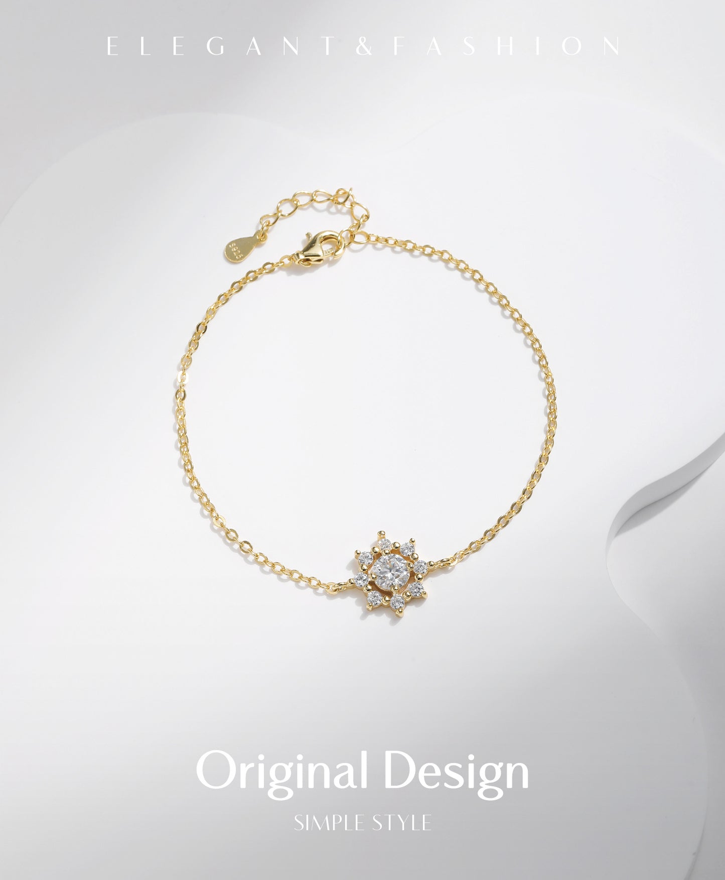 Planderful Moissanite Diamond Bracelet – Exquisite Light Luxury Design