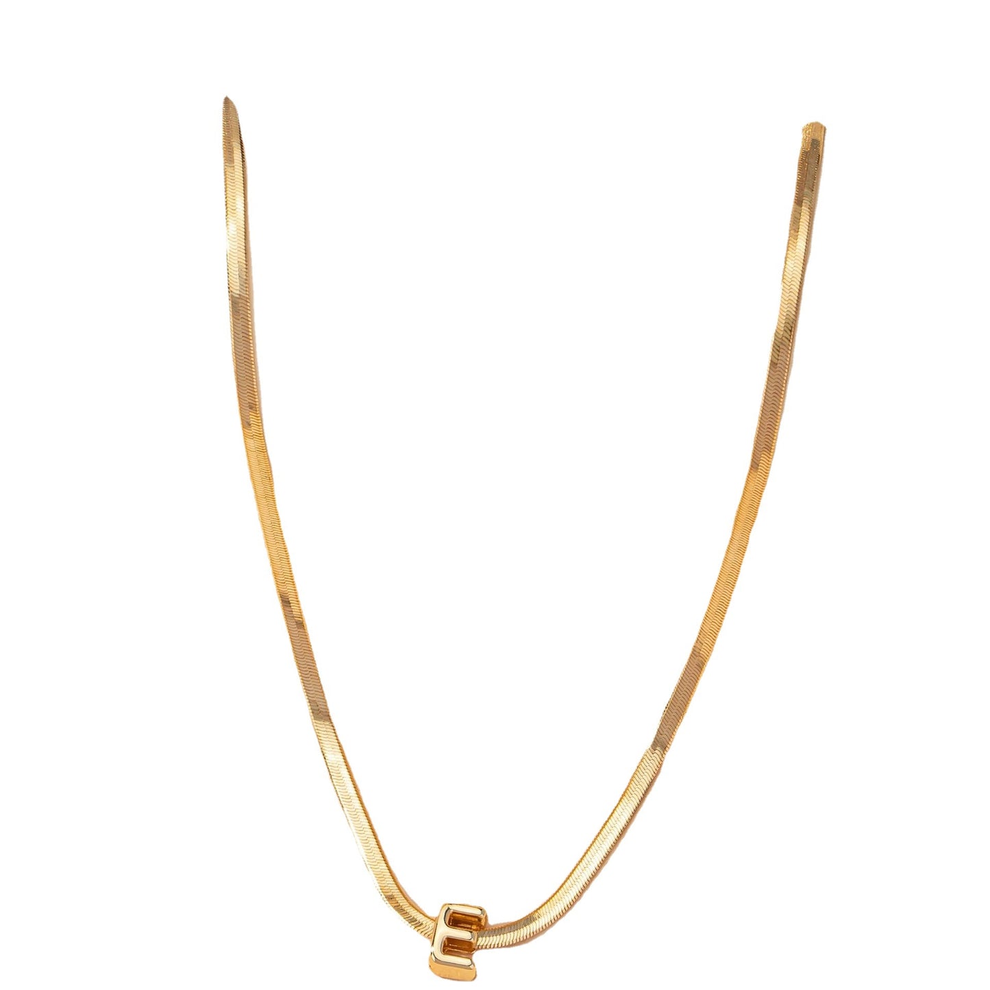 European Chic Letter E Necklace with Cross-border Style