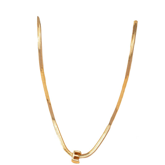 European Chic Letter E Necklace with Cross-border Style