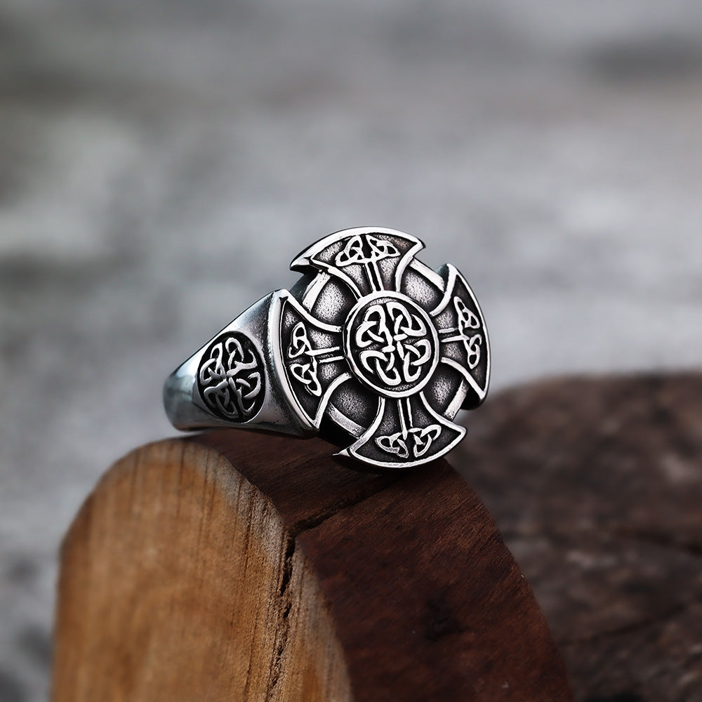 European And American Style Viking Celtic Knot Men's Ring