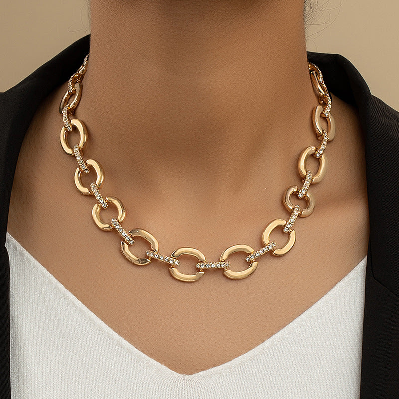 European Charm Chain Necklace with Luxury Buckle - Vienna Verve Series