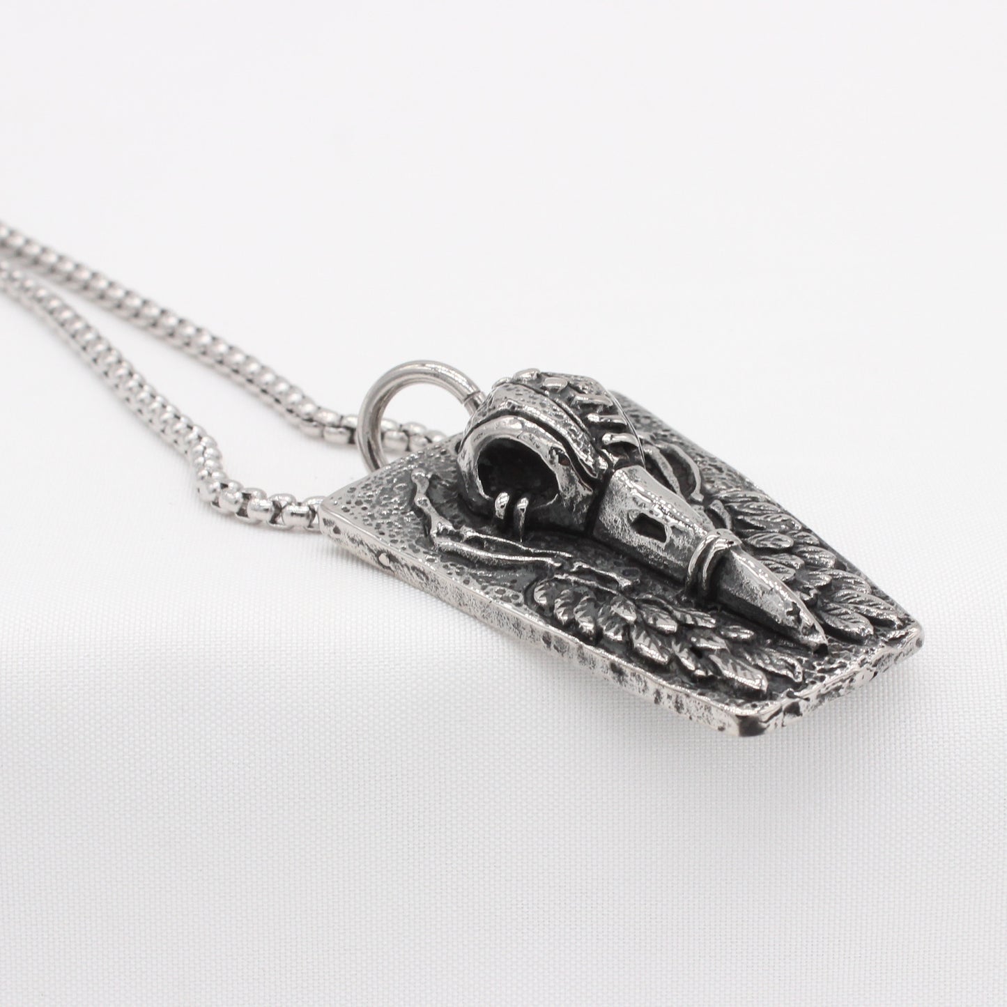 Personalized Retro Angel Wings Titanium Steel Pendant for Men - Wholesale European and American Jewelry