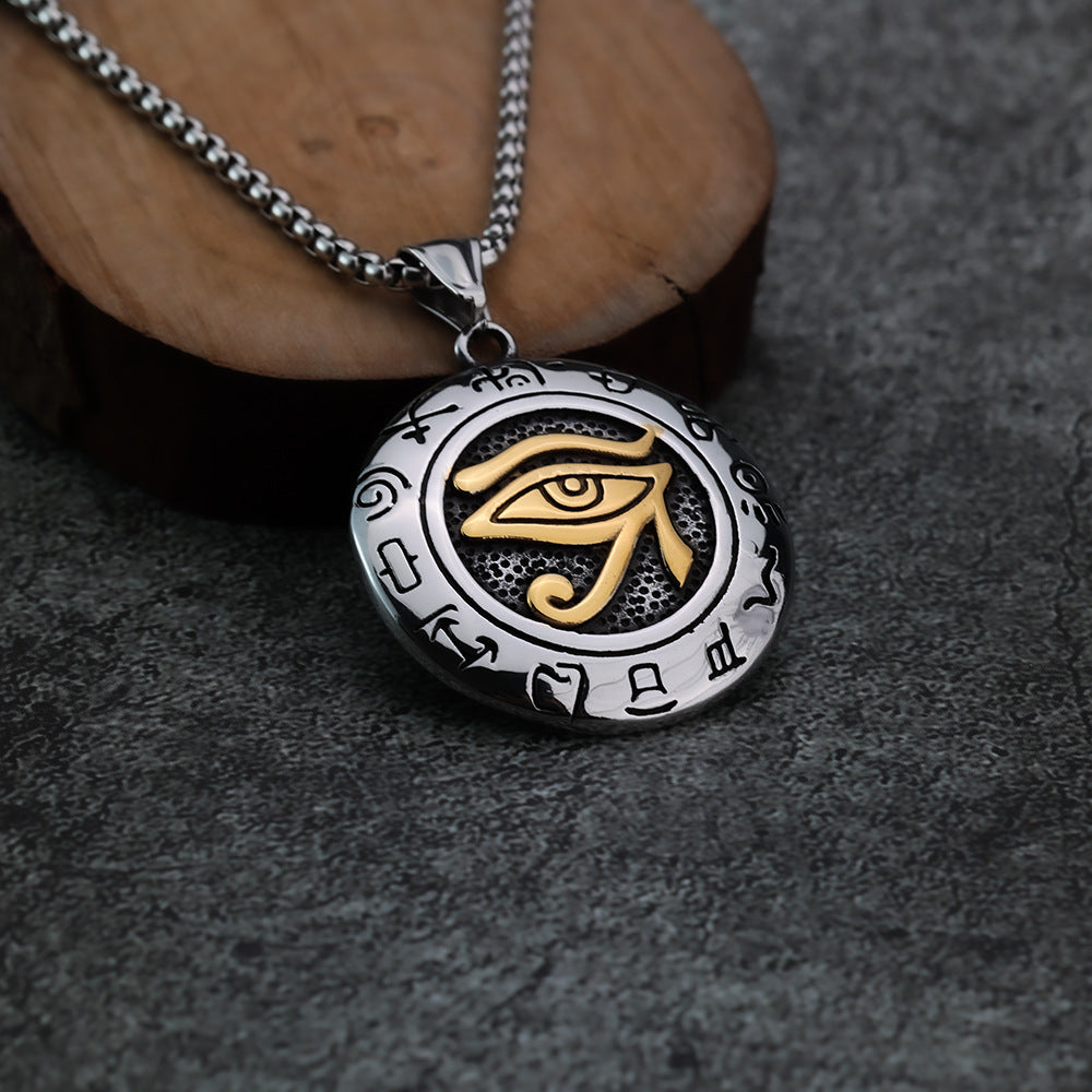 European And American Style Fashion Eye Of Horus Rune Pendant