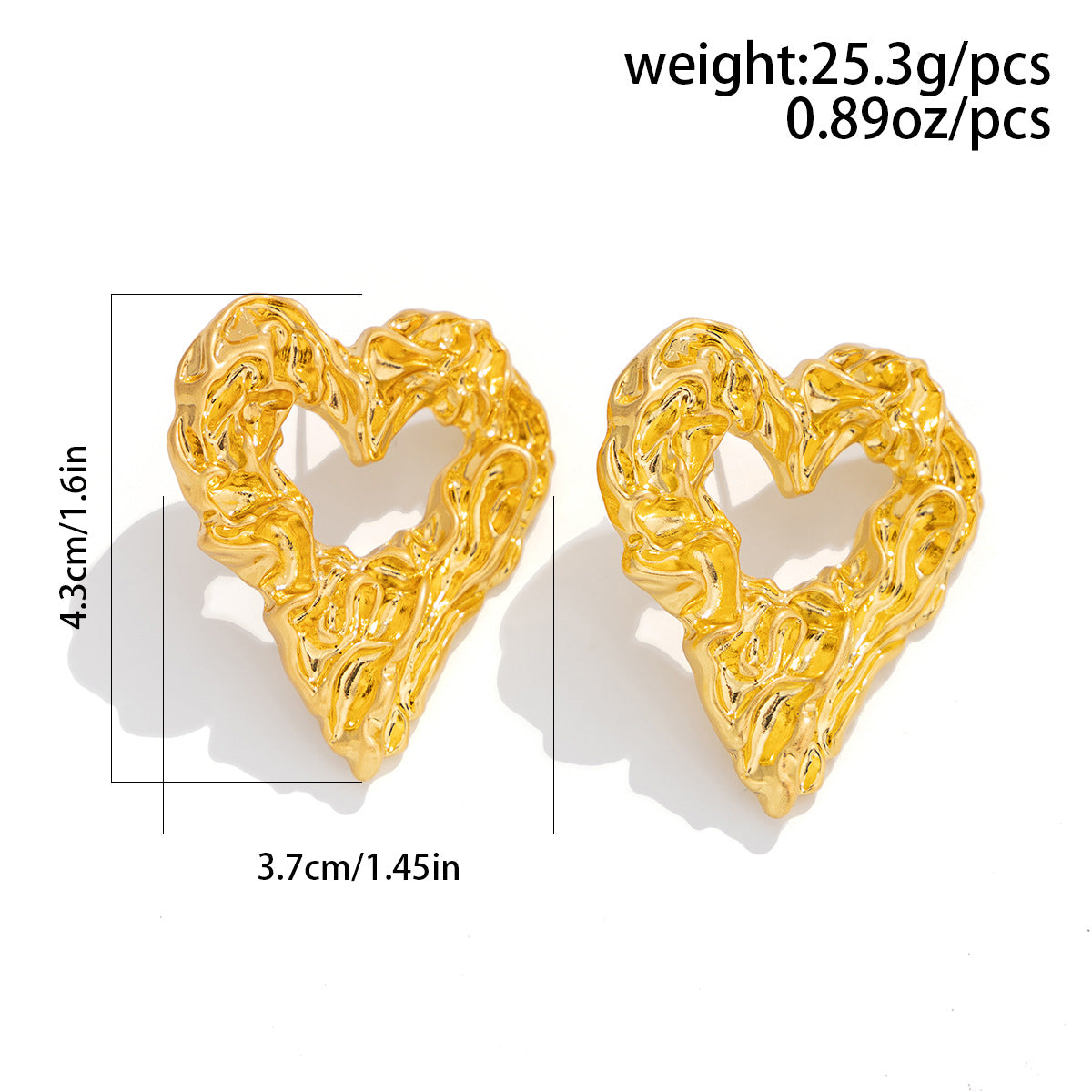 Planderful Lava Love Water Drop Earrings Irregular Geometric Statement Chic Jewelry For Modern Women
