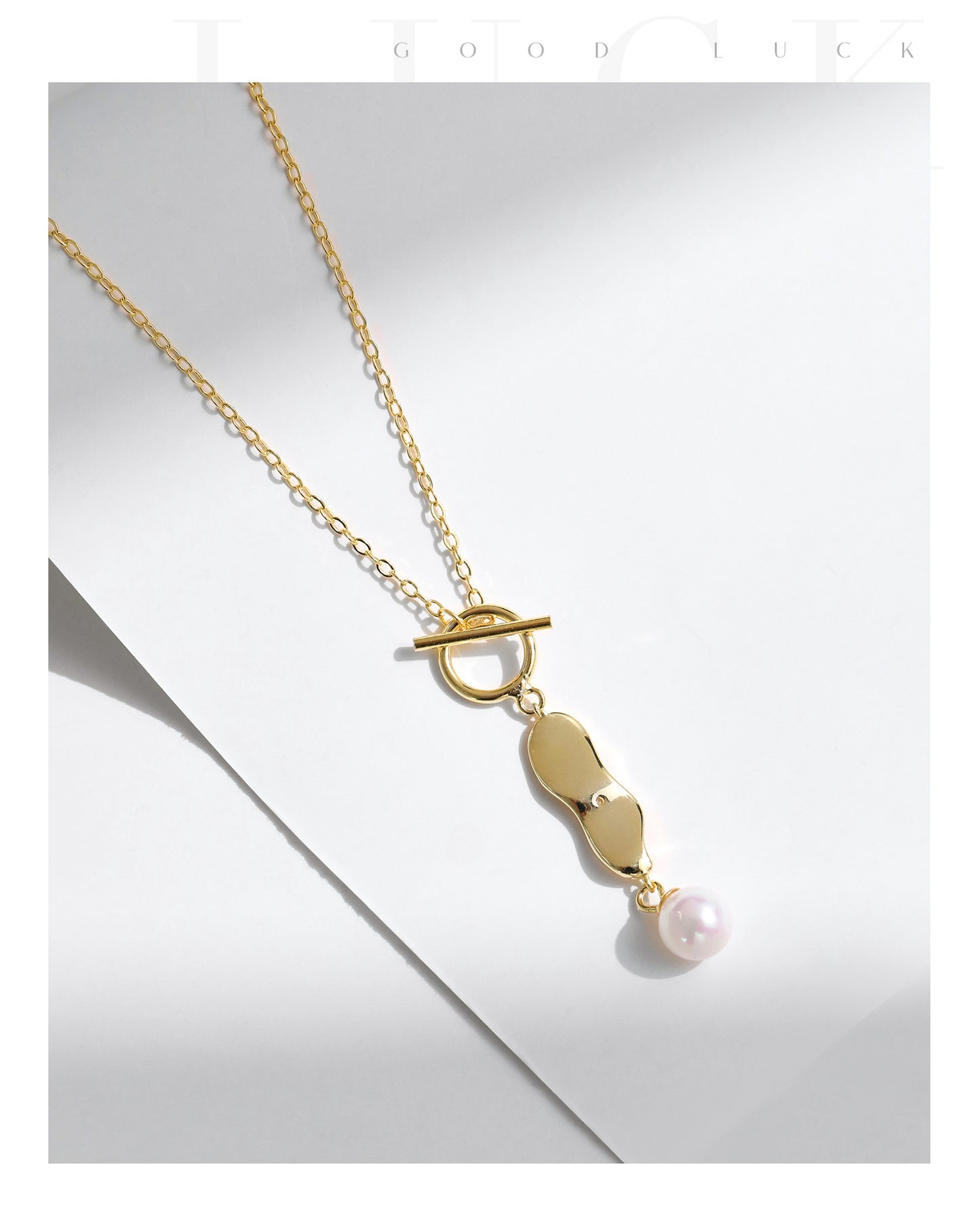 Planderful Collection S925 Silver Niche Design Forever of Memory French Pearl Necklace for Women – Elegant and Timeless Charm