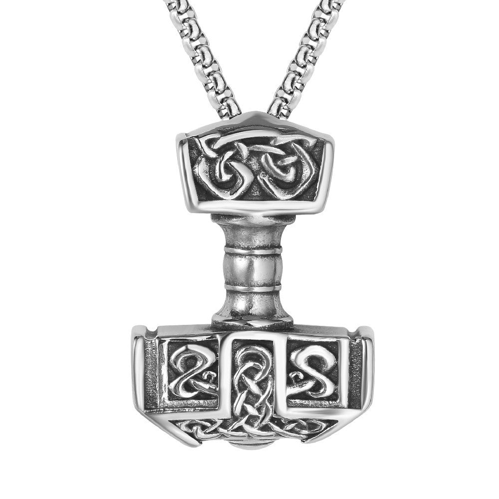 Planderful Viking Pendant Titanium Steel For Men Unisex Bold Protection Statement Charm