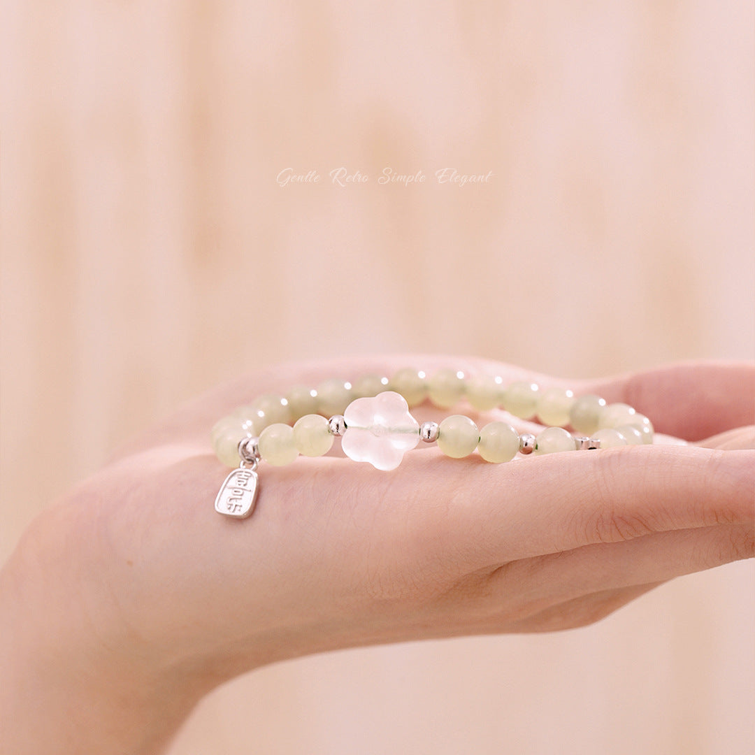 Peach Blossom 925 Sterling Silver Bracelet