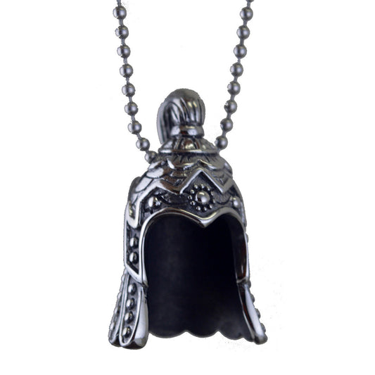 Steel Necklace - Vintage Soldier Helmet Pendant