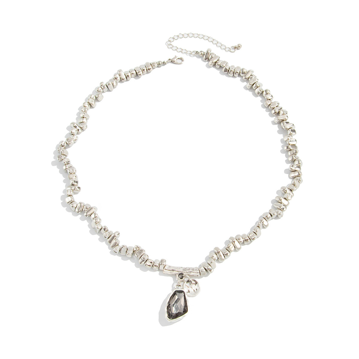 Irregular Crushed-Ice Bead Necklace Collection