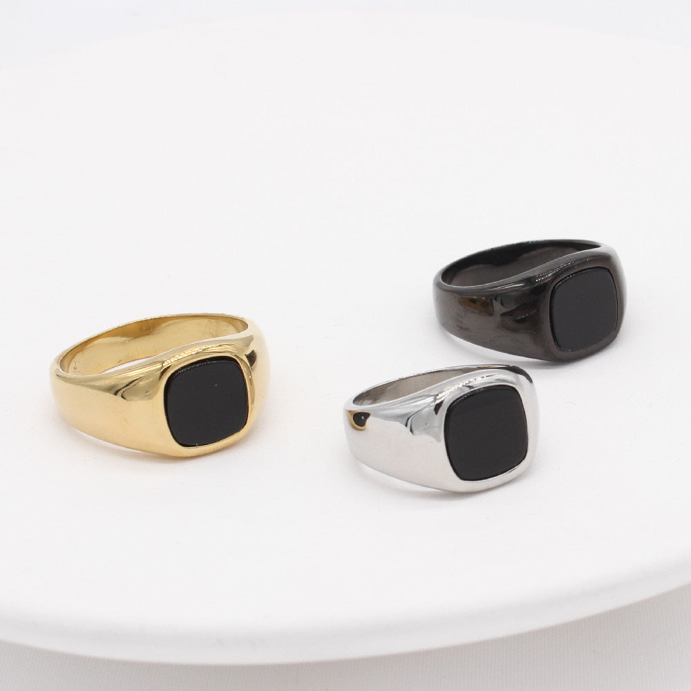 Planderful Titanium Steel Ring For Men Unisex Protection Statement Stylish Everyday Genie Collection