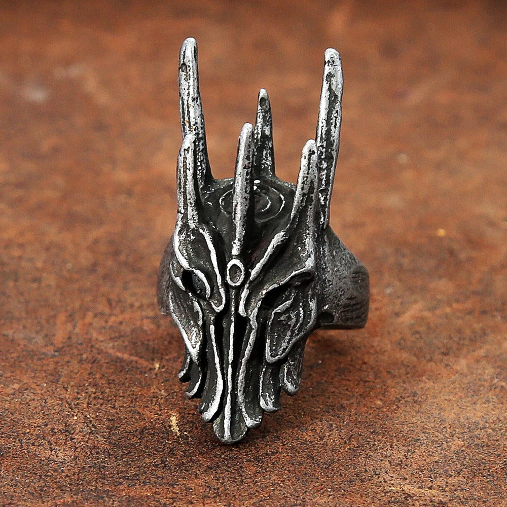Gothic Skull Stainless Steel Men's Ring