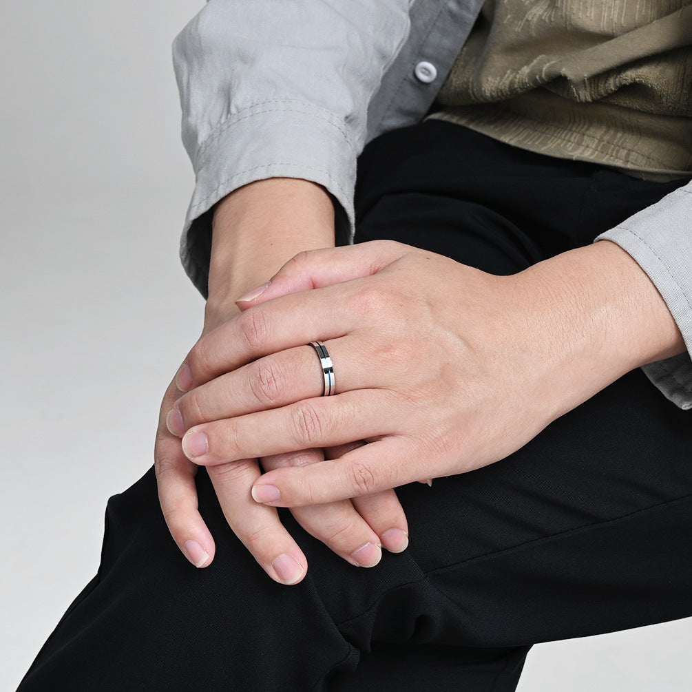 Planderful Titanium Steel Cross Ring Unisex Jewelry Premium Everyday Genie Collection