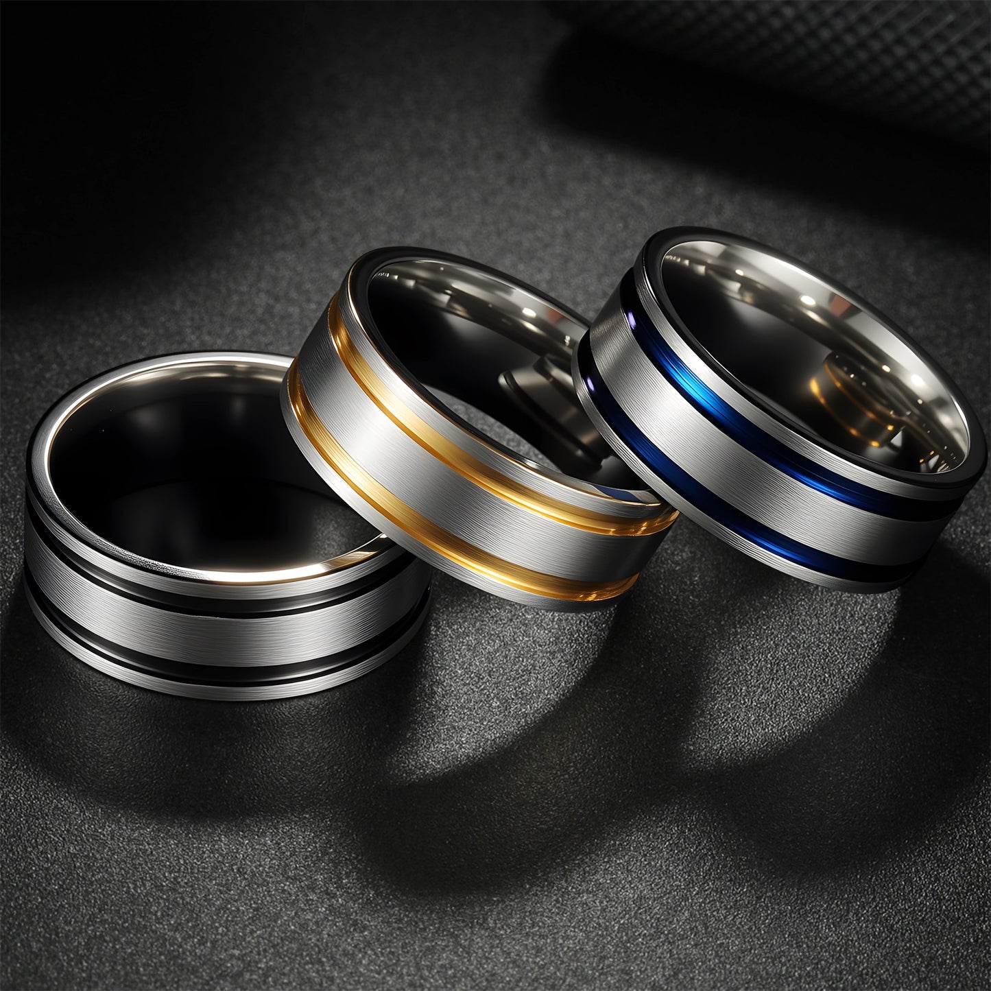 Stainless Steel 8mm Matte Ring For Men Unisex Everyday Genie By Planderful Collection Durable Protection