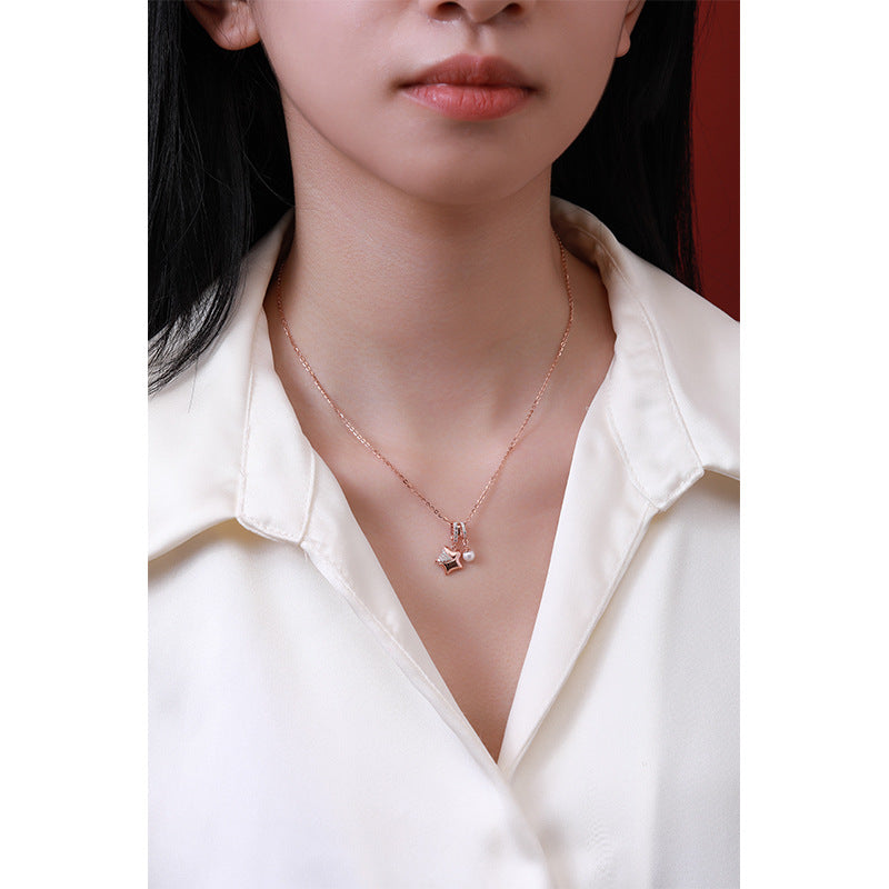 Star Female 925 Sterling Silver Women's Pendant Necklace
