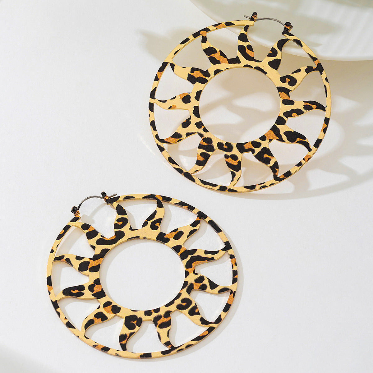 Planderful Vienna Verve Earrings – Personalized Exaggerated Leopard Print Design
