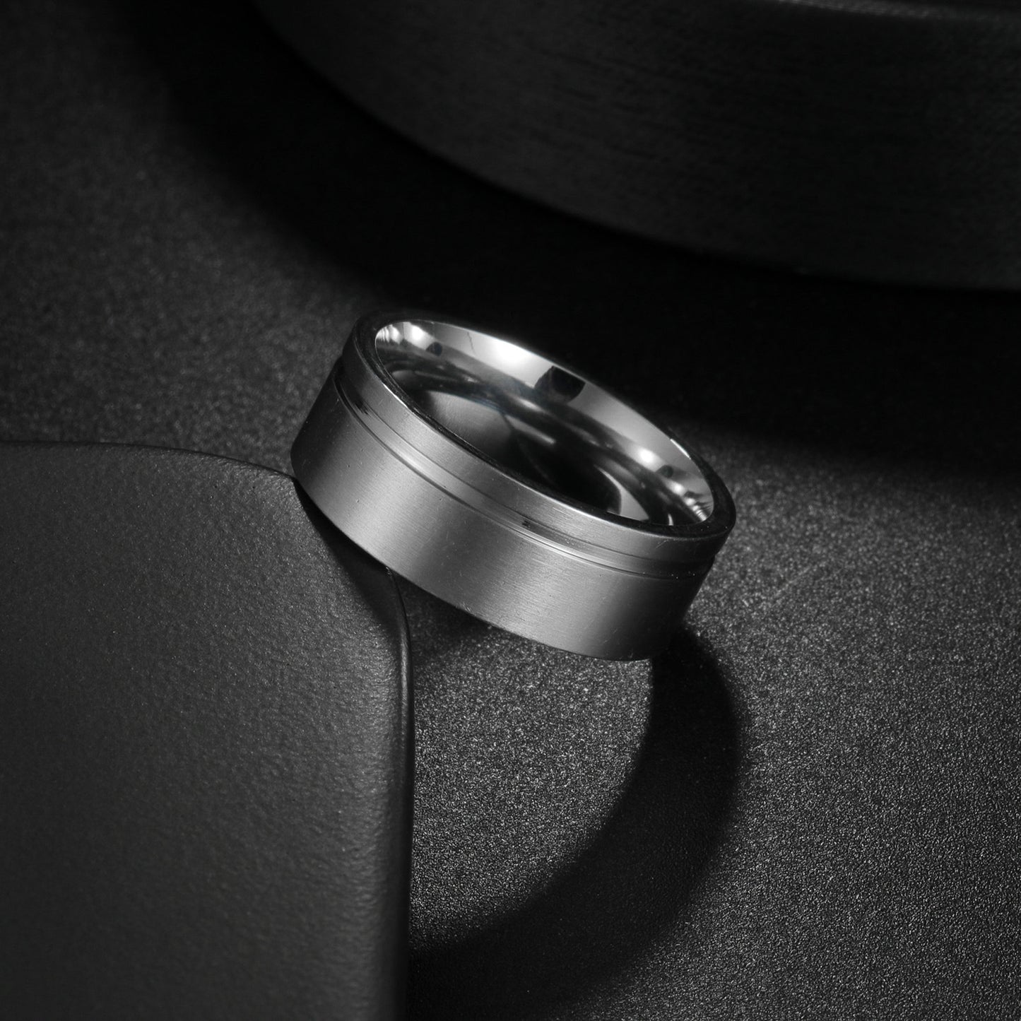 Mens Stainless Steel Ring Matte Brushed Everyday Genie By Planderful Unisex Fashion Accessory