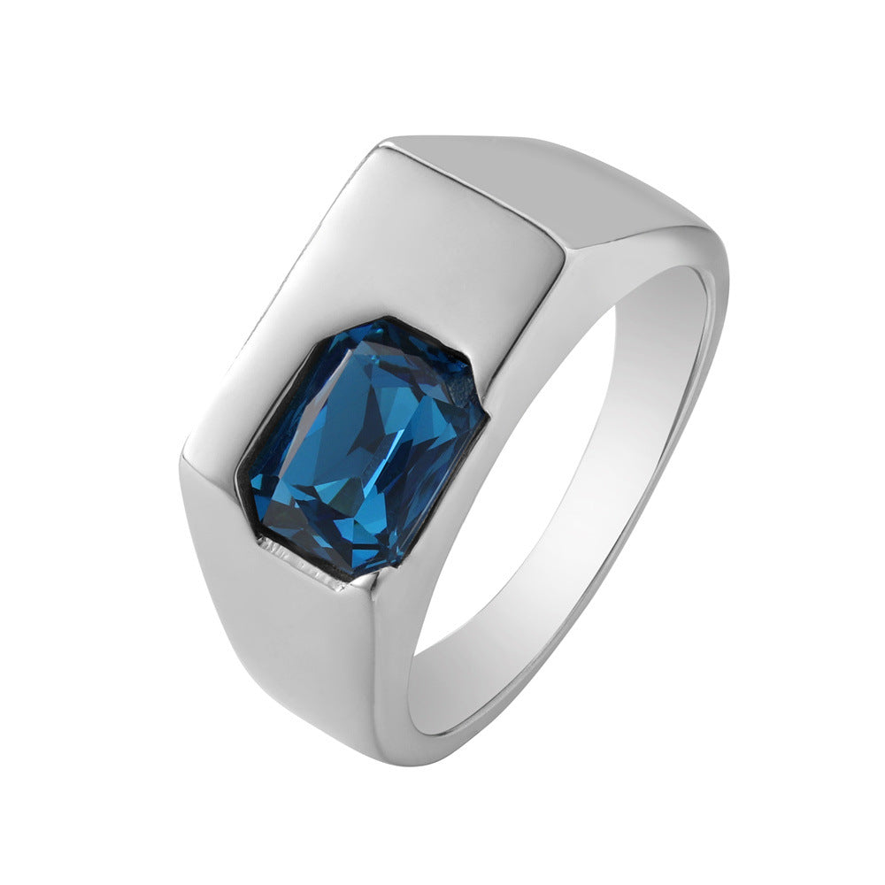 Niche High-End Titanium Steel Zircon Ring for Women - INS Style 2024 Collection