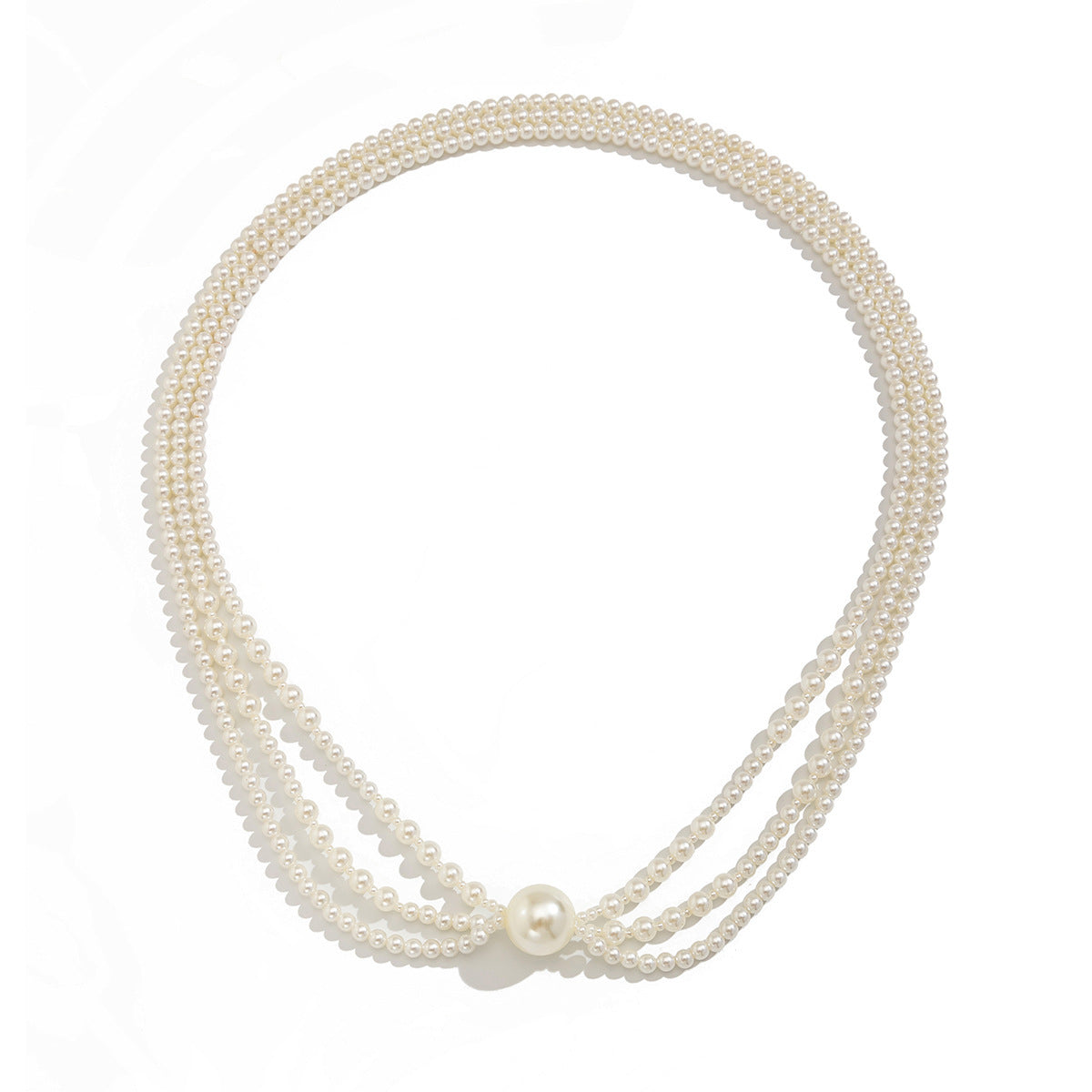 Baroque Imitation Pearl Layered Long Necklace