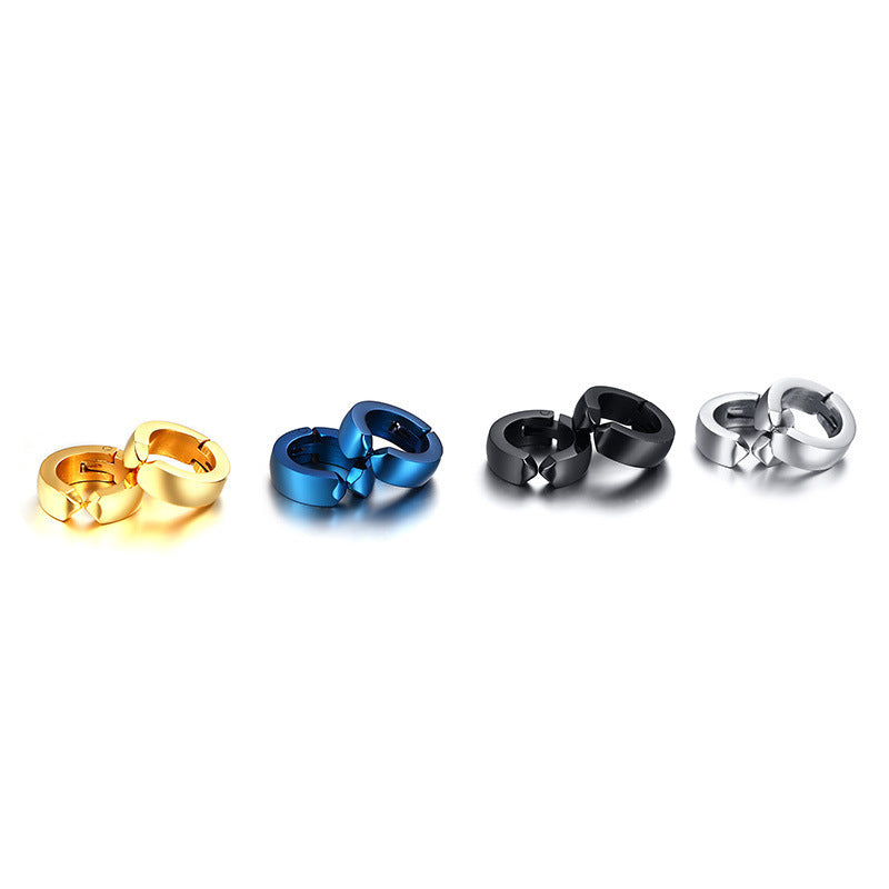 Modern Stainless Steel Earring — Single