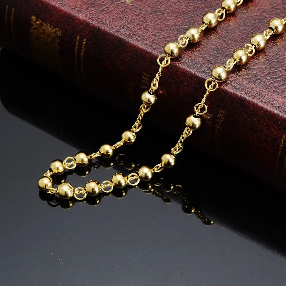 Planderful Gold Plated Stainless Steel Cross Necklace Unisex Everyday Wear Giftable