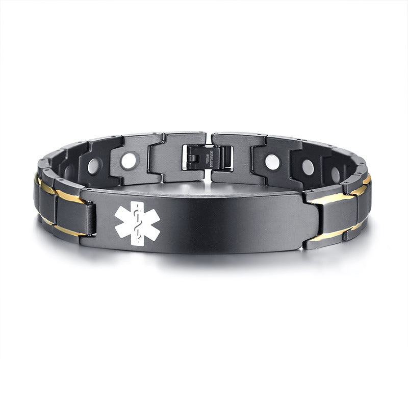 Amazon Accessories Stainless Steel Magnetic Curved Bracelet For Men