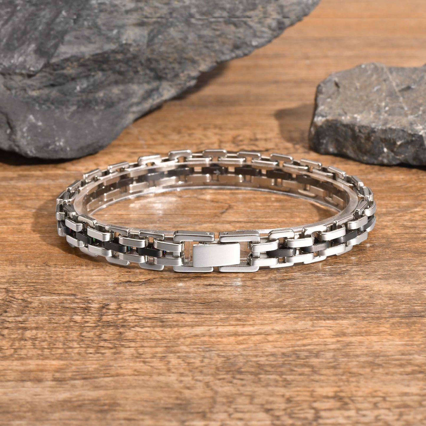 Planderful Mens Stainless Steel Bracelet Exquisite Everyday