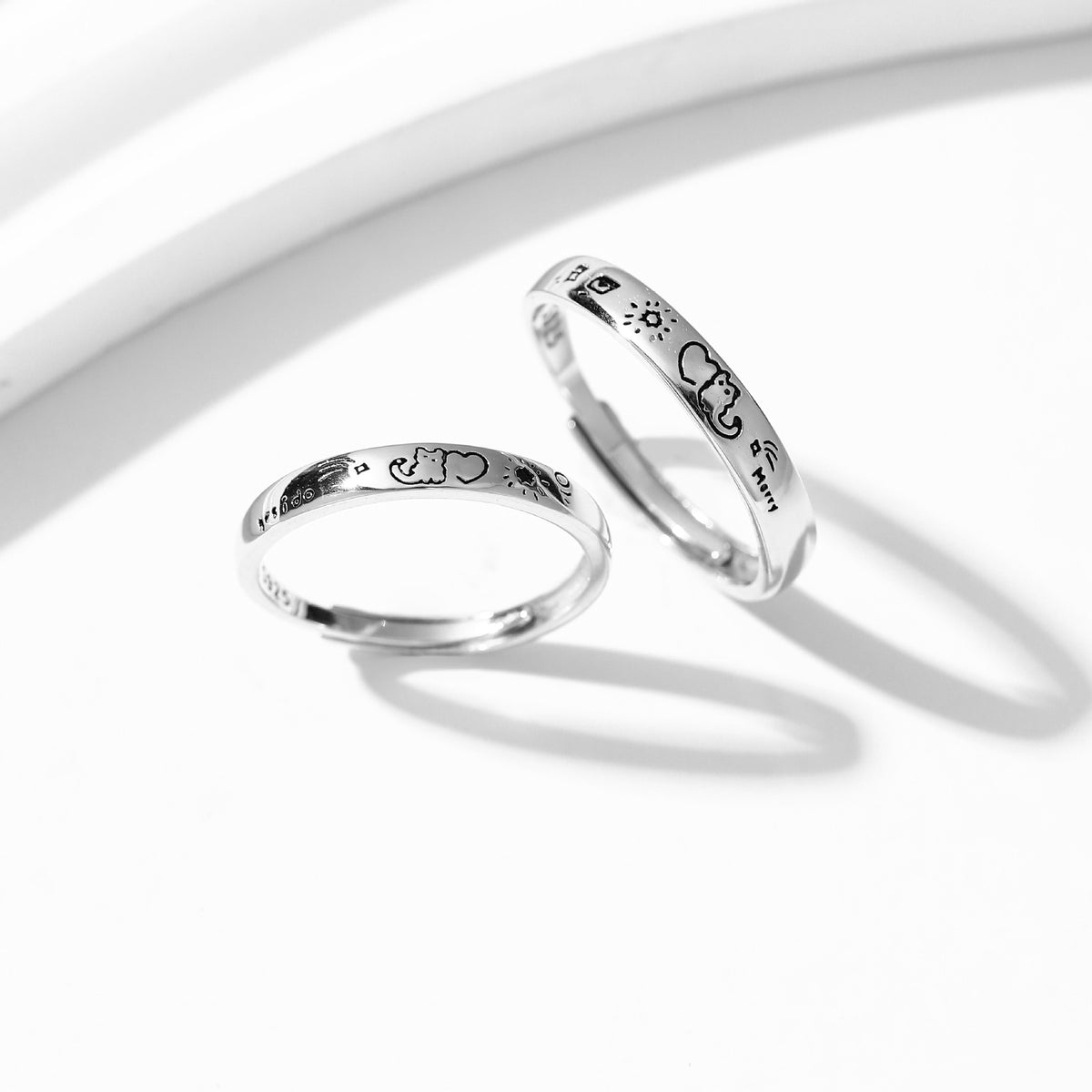 Romantic Graffiti S925 Sterling Silver Ring