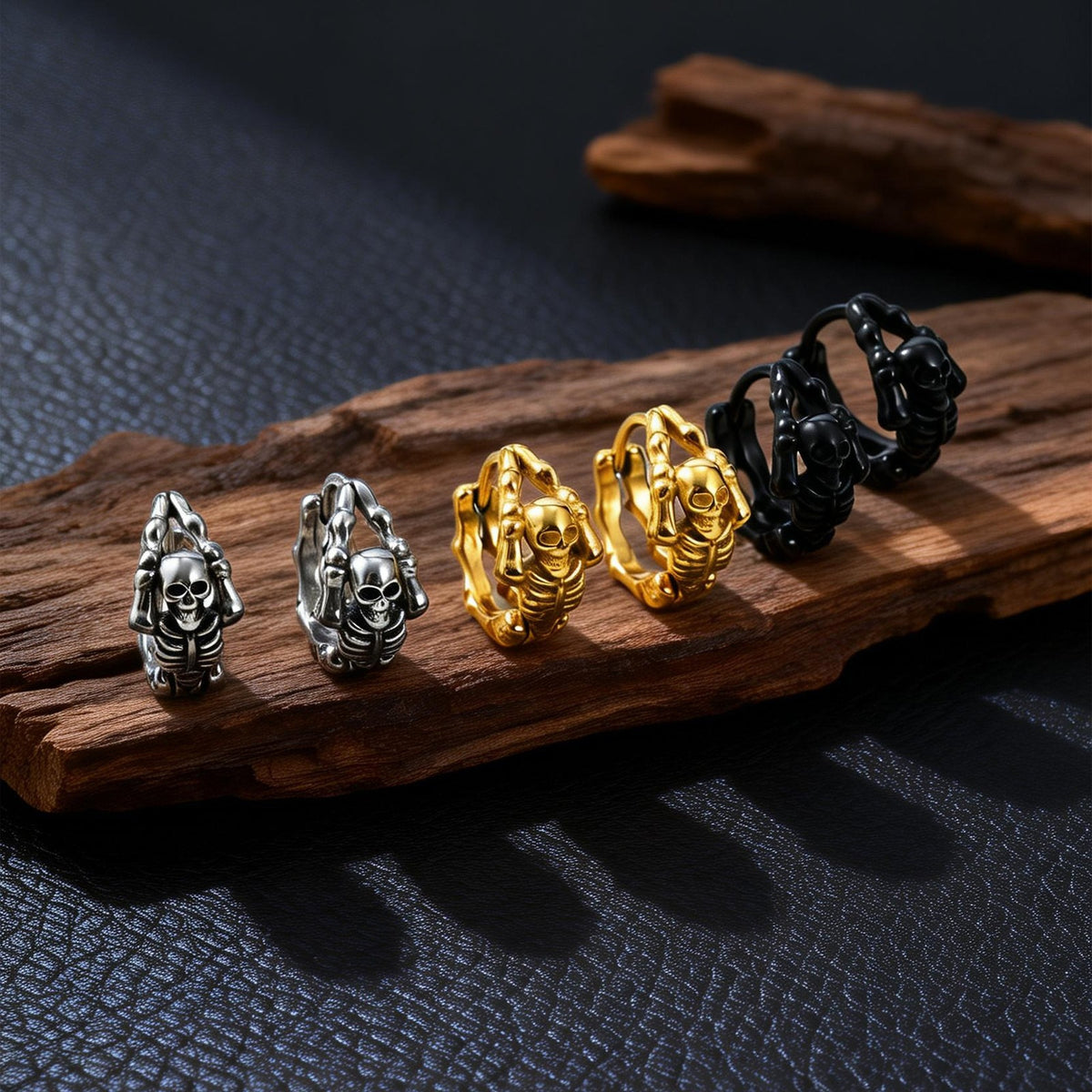 Stainless Steel Vintage Punk Earrings