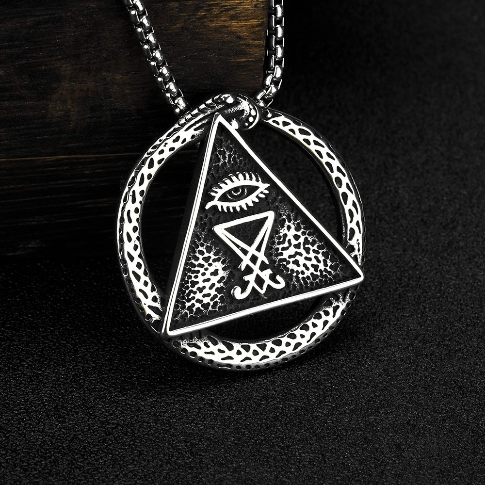 European And American Titanium Steel Pendant Necklace For Men