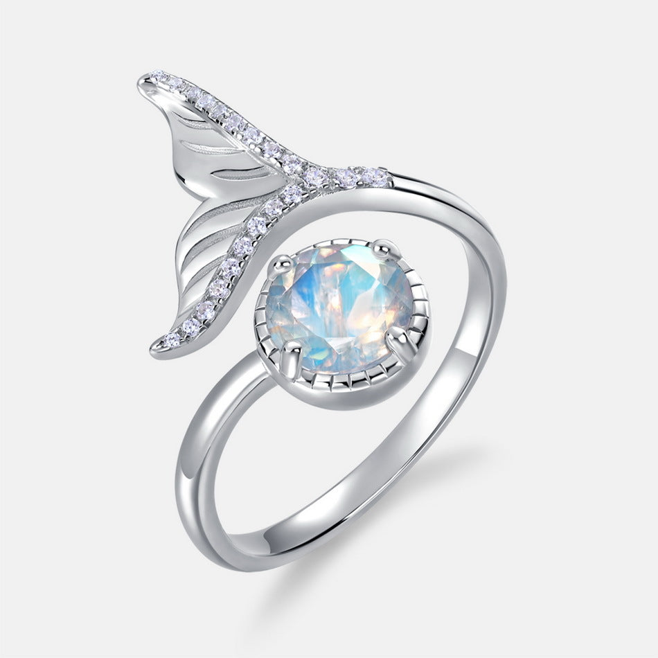 Planderful Everyday Genie Fishtail Silver Ring – Elegant Light Luxury Design