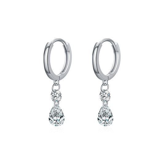 Planderful Everyday Genie Earrings – Trendy Water Drop Design with Zircon Sparkle