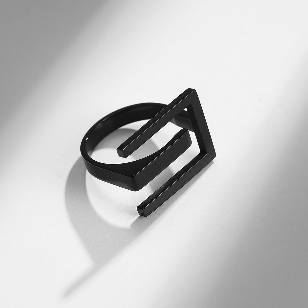 European and American Neutral Wind Stainless Steel Ring for Men