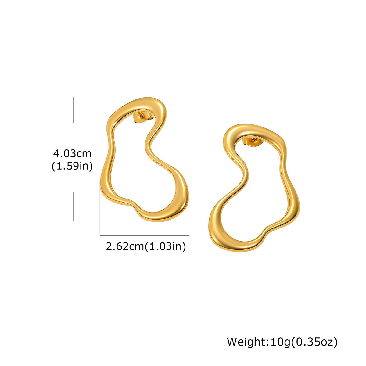 Modern Stainless Steel Earrings — Multiple Styles