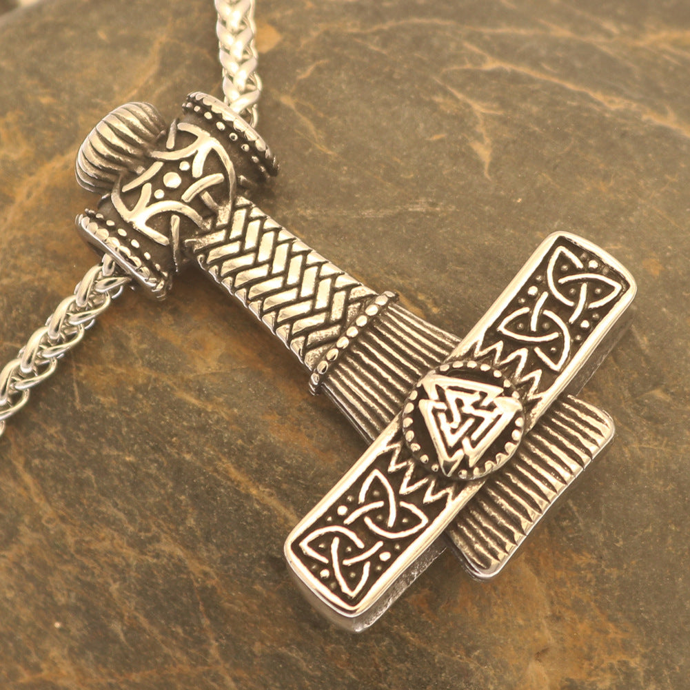 Planderful Odin Rune Necklace Unisex Titanium Steel Pendant