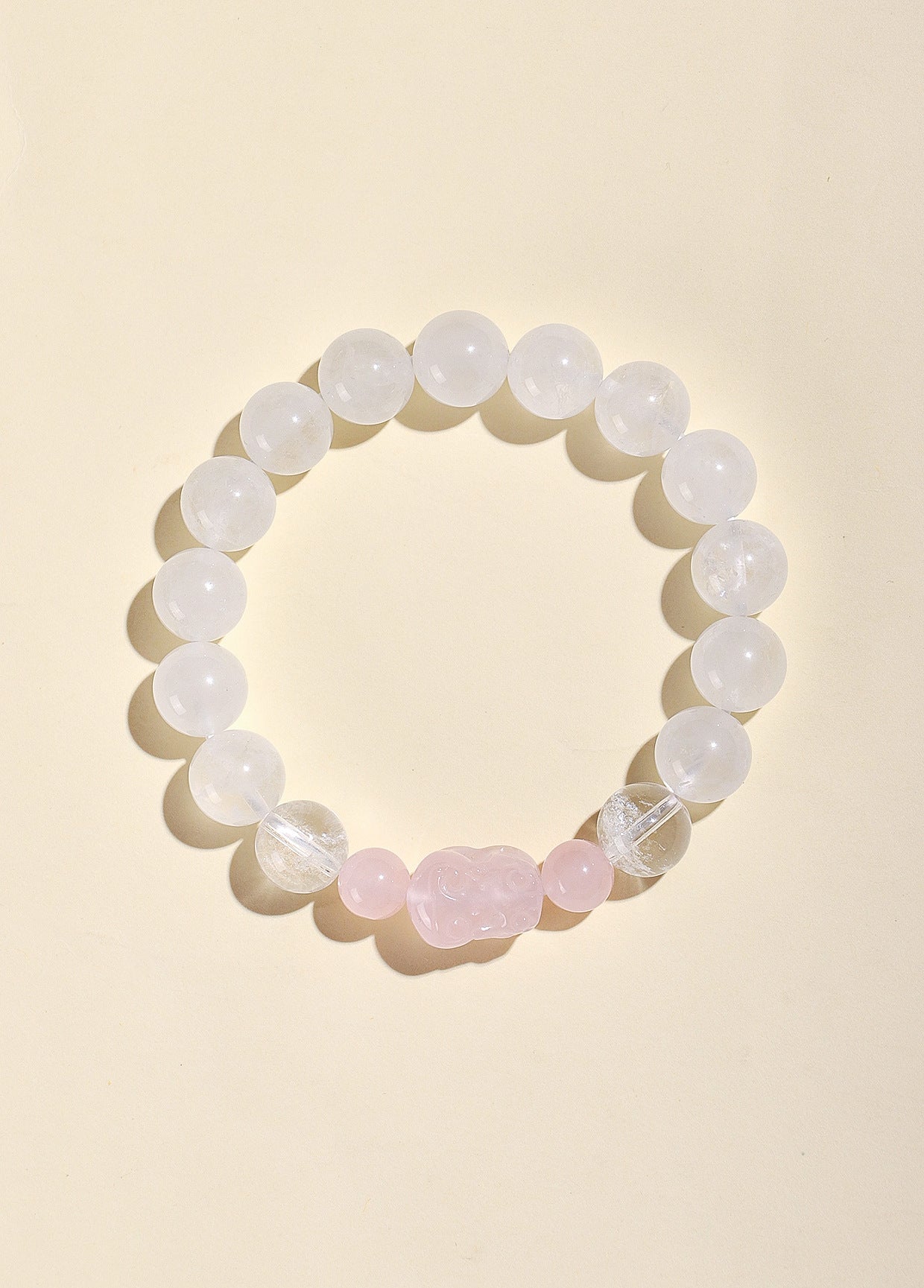 Planderful Fortune's Favor Bracelet – Elegant Crystal and Obsidian Design