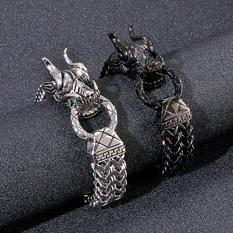 Keel Chain Men's Dragon Bracelet – Men's Dragon Head Bracelet