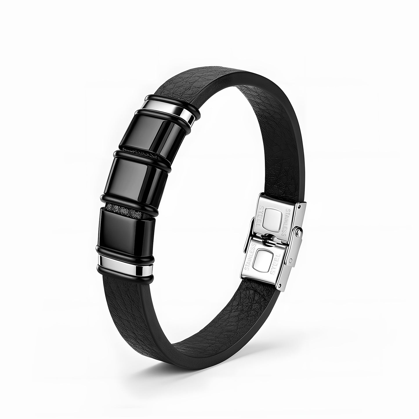 Mens Stainless Steel Bracelet Everyday Genie By Planderful Unisex Versatile Modern Jewelry For Business Professionals