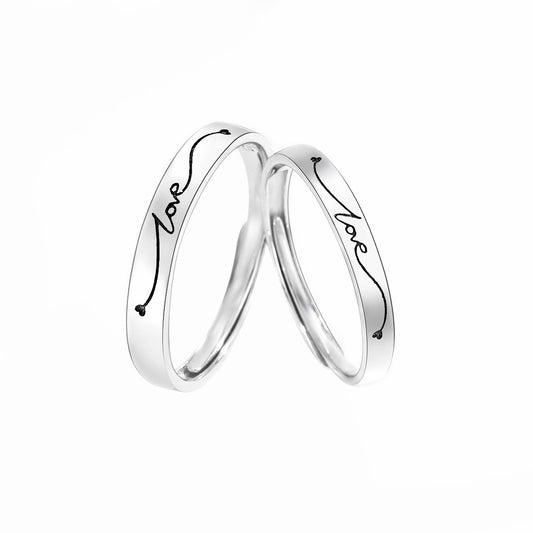 Vintage Pair S925 Sterling Silver Women's Ring